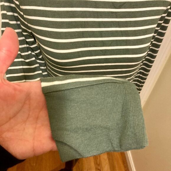 Super Soft Modal Button Shoulder Top- Tall - Picture 7 of 8